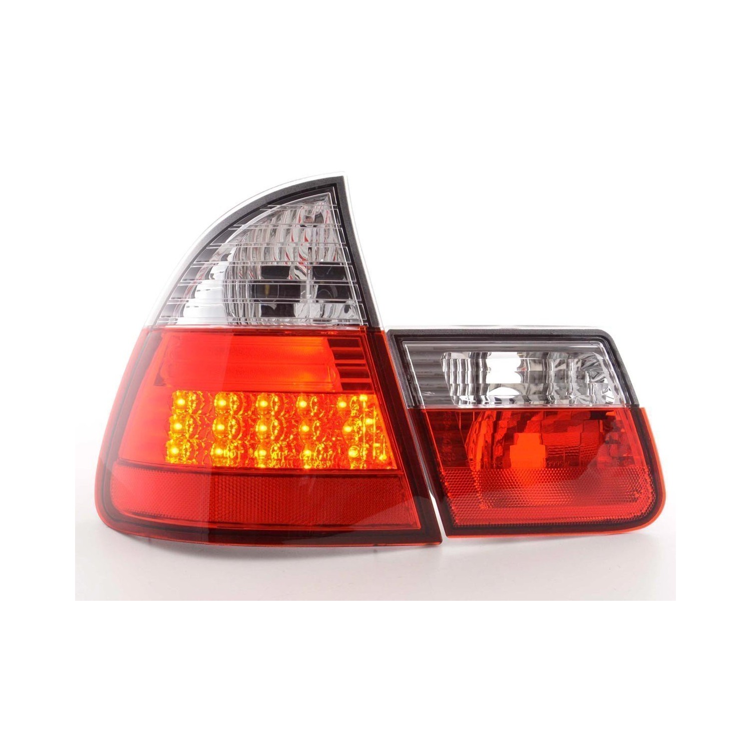 LED taillights set BMW 3 Series Touring type E46 98 05 clear red