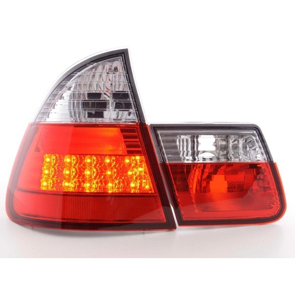 LED taillights set BMW 3 Series Touring type E46 98 05 clear red
