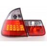 LED taillights set BMW 3 Series Touring type E46 98 05 clear red