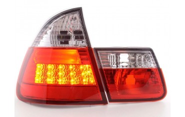 LED taillights set BMW 3 Series Touring type E46 98 05 clear red