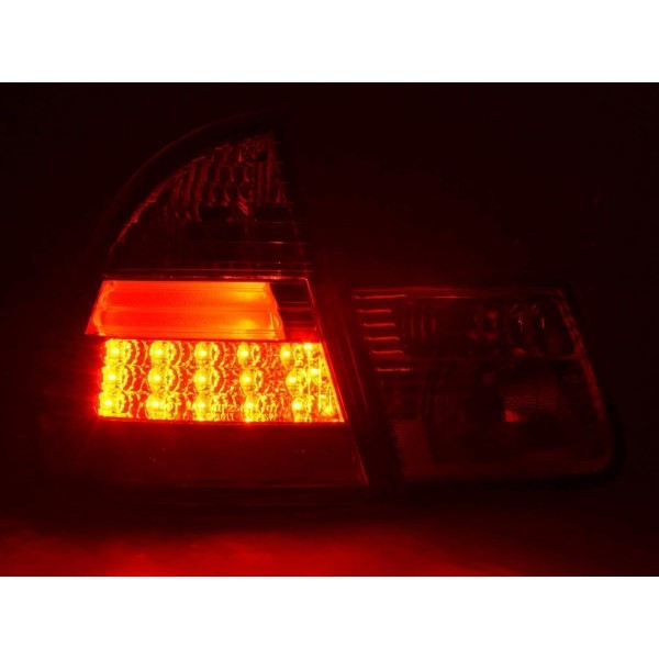LED taillights set BMW 3 Series Touring type E46 98 05 clear red