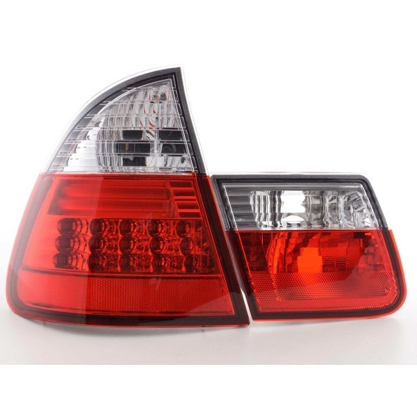 LED taillights set BMW 3 Series Touring type E46 98 05 clear red