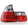 LED taillights set BMW 3 Series Touring type E46 98 05 clear red