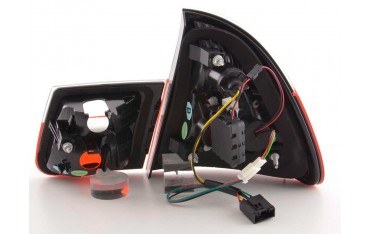 LED taillights set BMW 3 Series Touring type E46 98 05 clear red