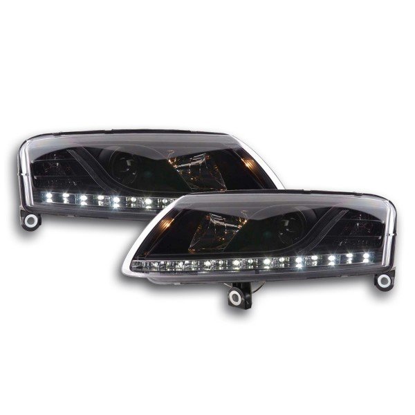 Daylight headlight LED DRL look Audi A6 type 4F 04 08 black