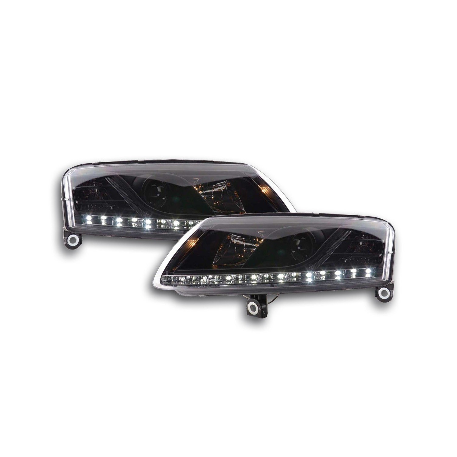 Daylight headlight LED DRL look Audi A6 type 4F 04 08 black