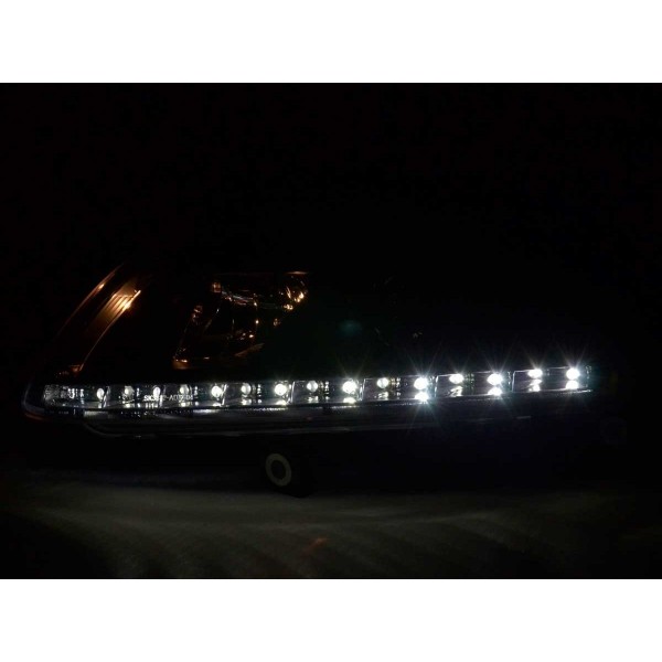 Daylight headlight LED DRL look Audi A6 type 4F 04 08 black
