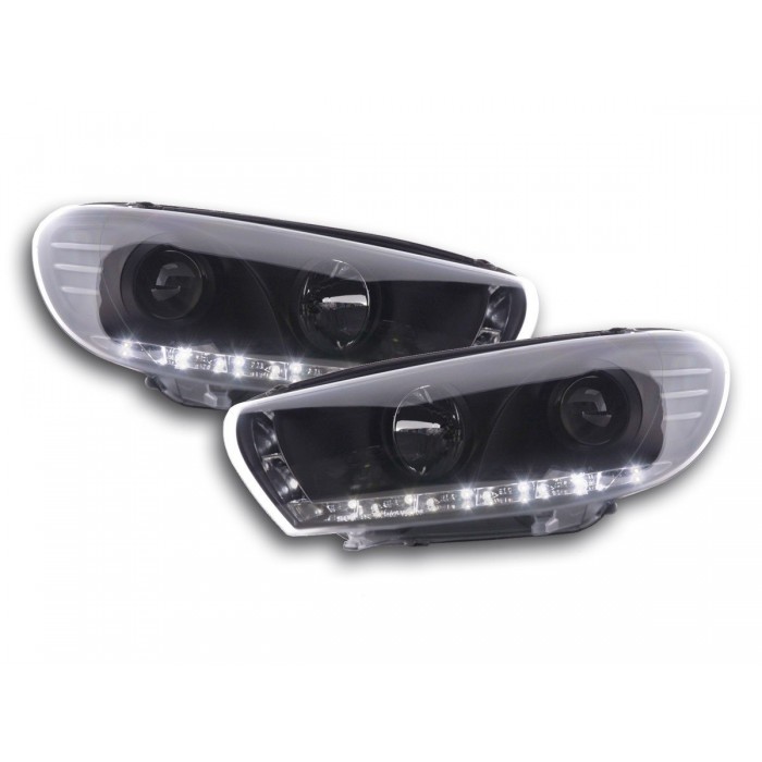 Daylight headlight LED DRL look VW Scirocco 3 Type 13 08 black
