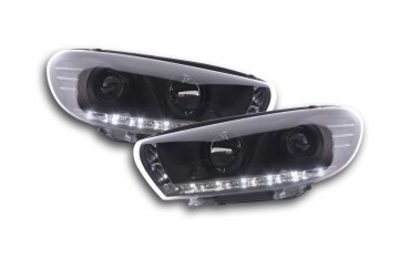 Daylight headlight LED DRL look VW Scirocco 3 Type 13 08 black