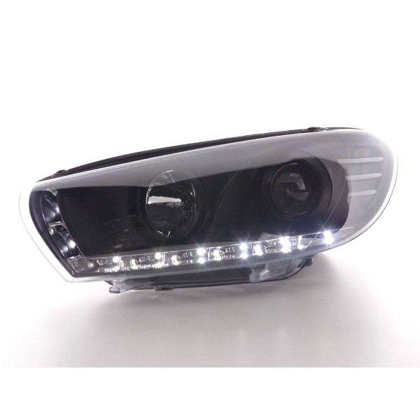 Daylight headlight LED DRL look VW Scirocco 3 Type 13 08 black