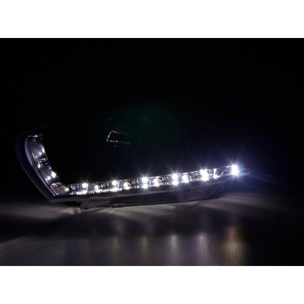 Daylight headlight LED DRL look VW Scirocco 3 Type 13 08 black