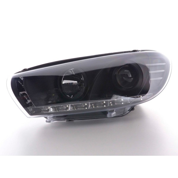 Daylight headlight LED DRL look VW Scirocco 3 Type 13 08 black