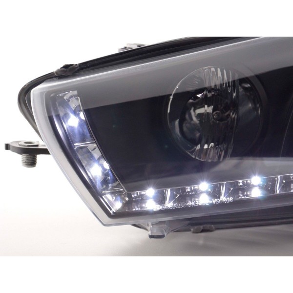 Daylight headlight LED DRL look VW Scirocco 3 Type 13 08 black