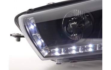 Daylight headlight LED DRL look VW Scirocco 3 Type 13 08 black