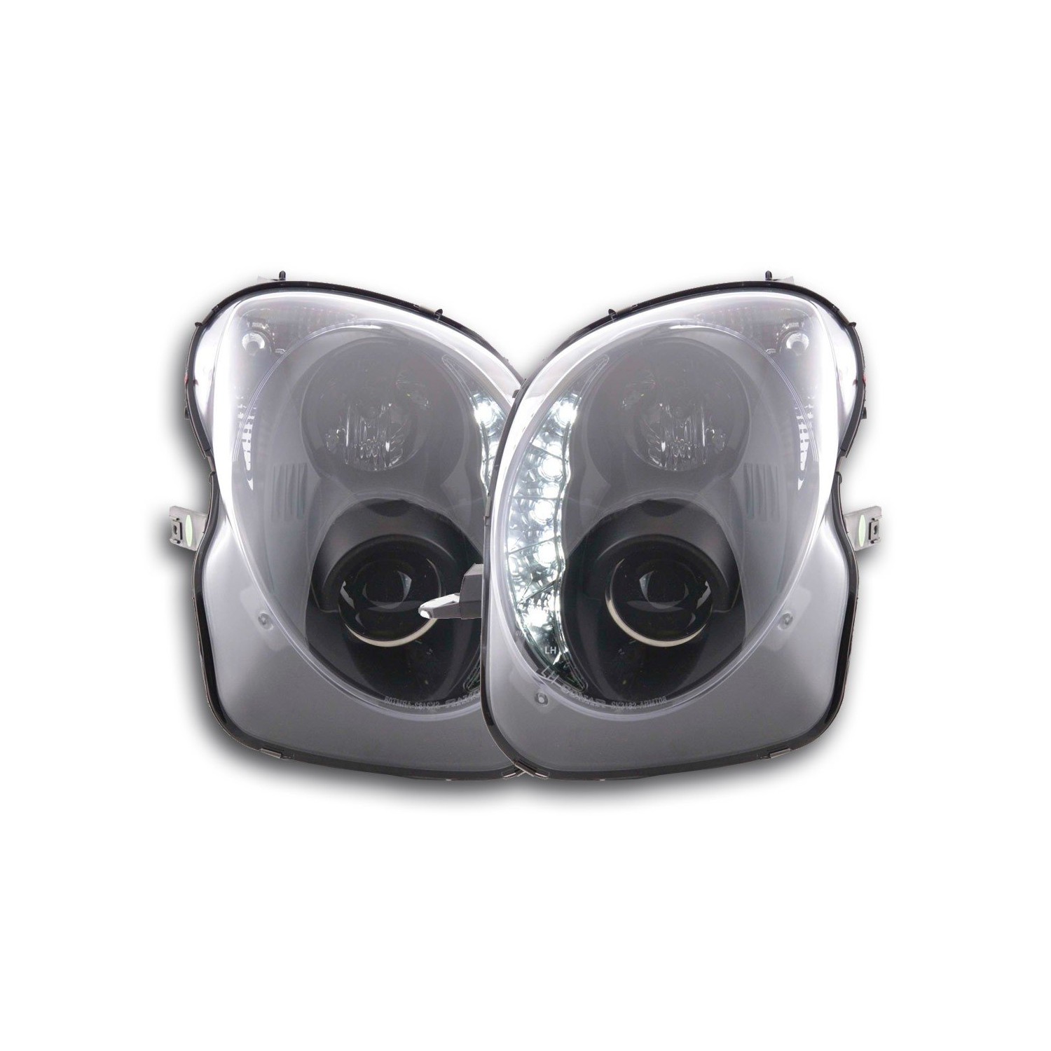 Headlight set Daylight LED daytime running lights Alfa Romeo Mito 08 black