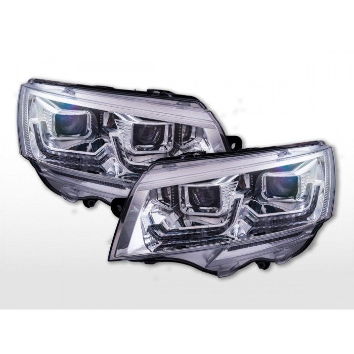LED Halogen headlight set VW T6 from 20 chrome