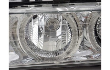 Headlights angel eyes BMW 3er Limo type E36 92 98 chrome