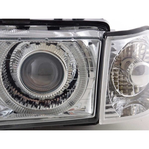 Headlights angel eyes BMW 3er Limo type E36 92 98 chrome