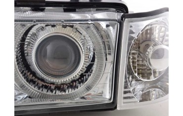 Headlights angel eyes BMW 3er Limo type E36 92 98 chrome