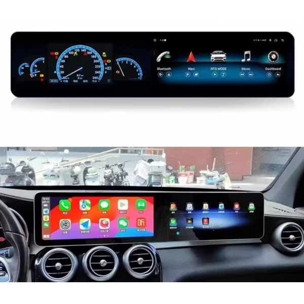Dual 12.3-inch touchscreen for Mercedes Benz A W176, CLA C117  X117, G W463, GLA X156 Android 13 TR4399