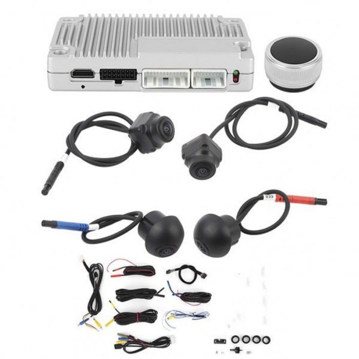 Kit Universal de Cámaras 360° RCA para Aparcamiento – Compatible con Cualquier Pantalla TR4402