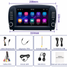 Radio GPS head unit Mercedes Benz SL R230 screen 7 Android 14 TR4403