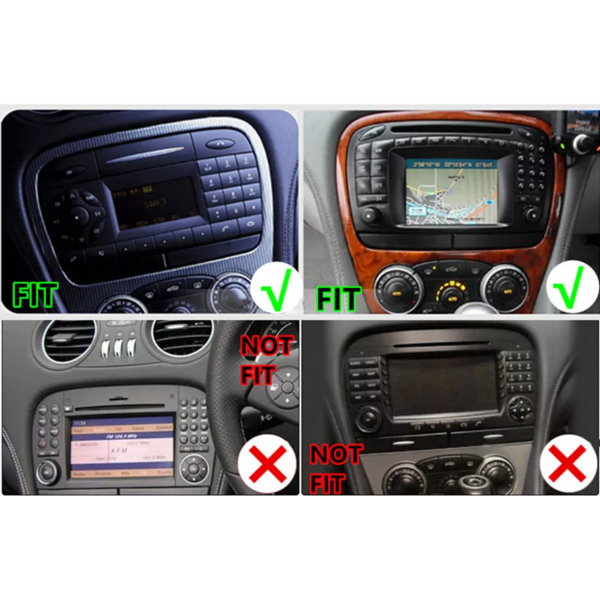 Radio navegador GPS Mercedes Benz SL R230 pantalla 7 Android 14 TR4403