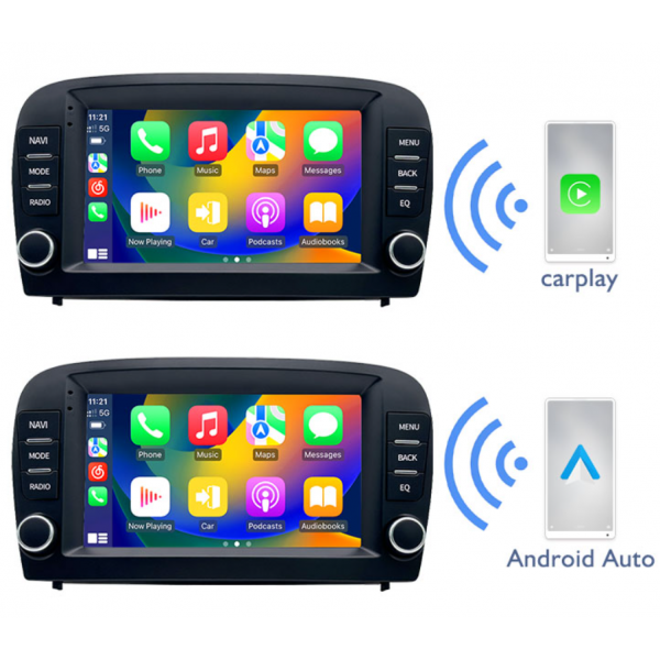 Radio GPS head unit Mercedes Benz SL R230 screen 7 Android 14 TR4403