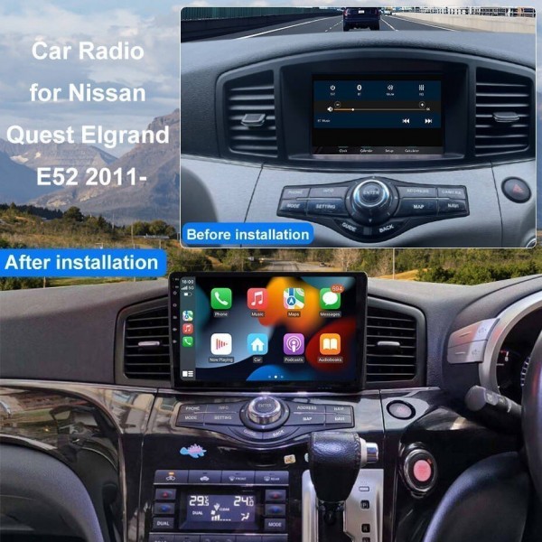 Radio GPS head unit Nissan elegrand E52 screen 10.1 Android 14 TR4404