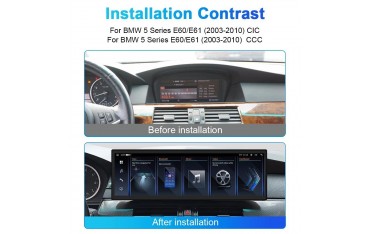 Head unit ultra thin screen 14.9" GPS  Android BMW 5 series E60 2004 - 2010 TR4406