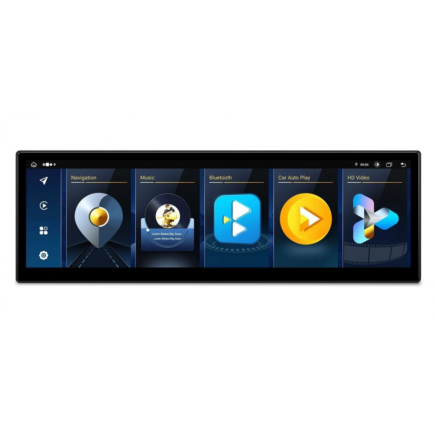 Pantalla ultra fina 14.9" GPS BMW Serie 5 E60 2004 - 2010 Android 13 LTE TR4406