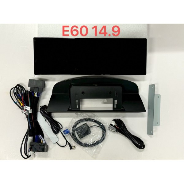 Pantalla ultra fina 14.9" GPS BMW Serie 5 E60 2004 - 2010 Android 13 LTE TR4406
