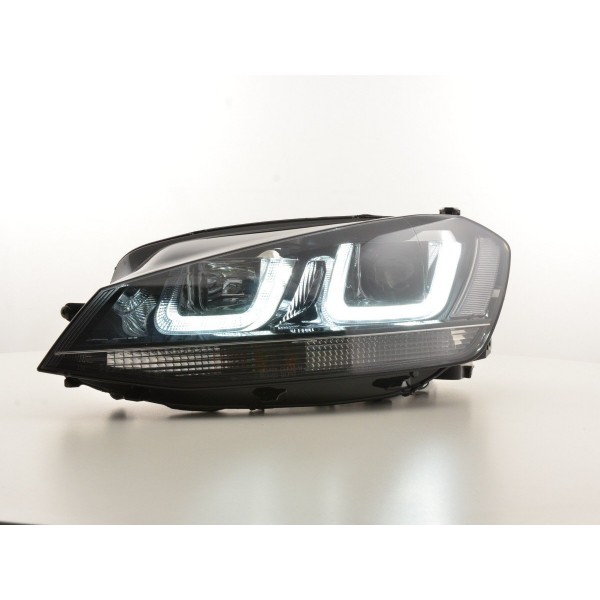 Daylight headlight LED daytime running lights VW Golf 7 from 2012 black black