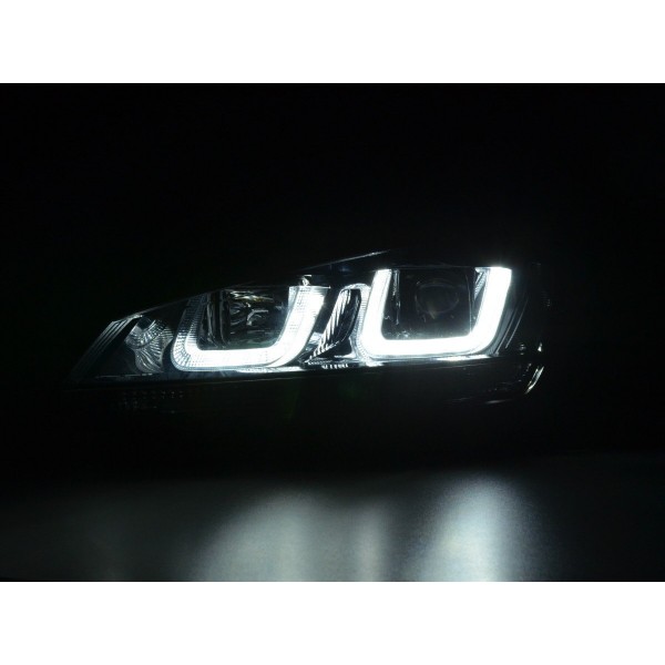 Daylight headlight LED daytime running lights VW Golf 7 from 2012 black black