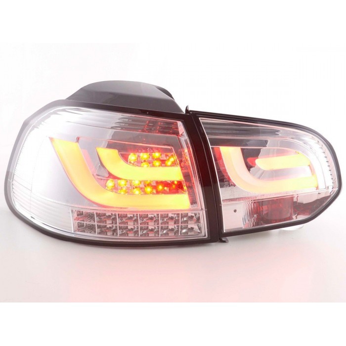 LED taillights set VW Golf 6 type 1K 2008 2012 chrome with LED indicators