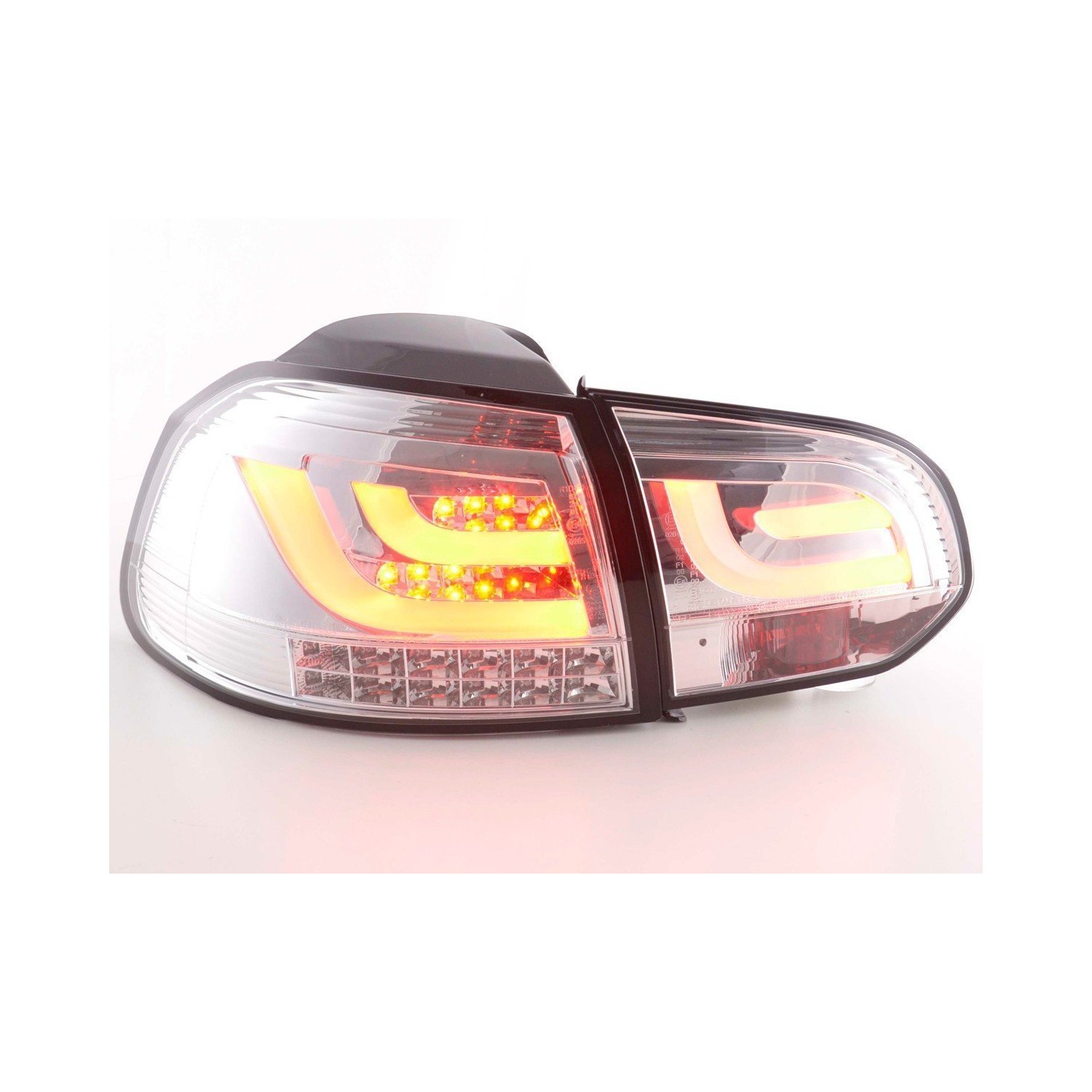 LED taillights set VW Golf 6 type 1K 2008 2012 chrome with LED indicators