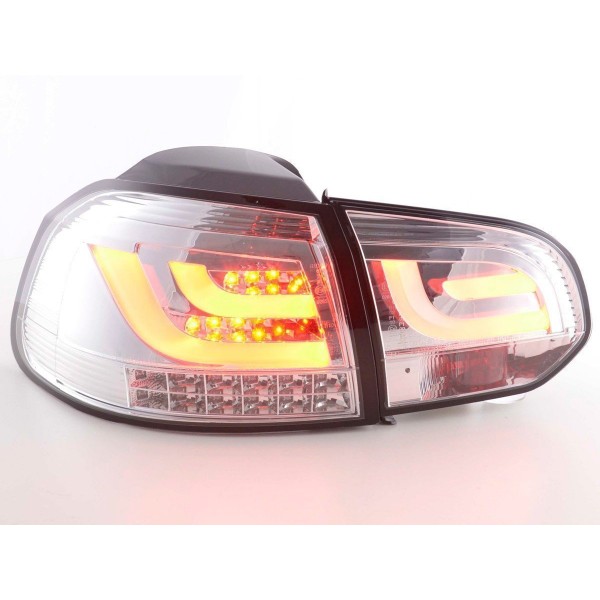 LED taillights set VW Golf 6 type 1K 2008 2012 chrome with LED indicators