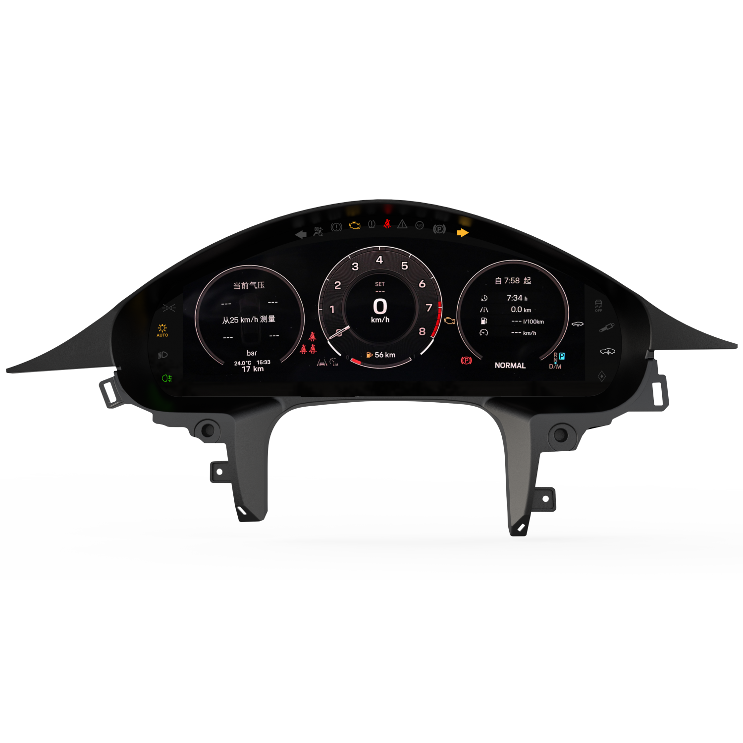 Digital Cockpit Porsche Panamera TR4416 – 12.5″ Linux Instrument Cluster 2010–2016 with Miracast