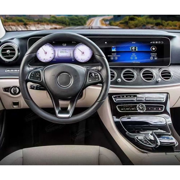 Dual 12.3-inch touchscreen for Mercedes Benz E Class W213 (2017-2019) Android 13 TR4417