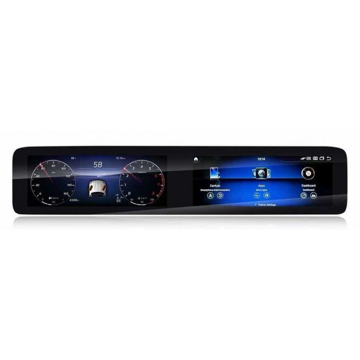 Pantalla táctil doble de 12.3 pulgadas Mercedes Benz Clase S W222 (2014-2019) Android 13 TR4418
