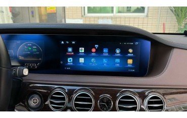 Pantalla táctil doble de 12.3 pulgadas Mercedes Benz Clase S W222 (2014-2019) Android 13 TR4418