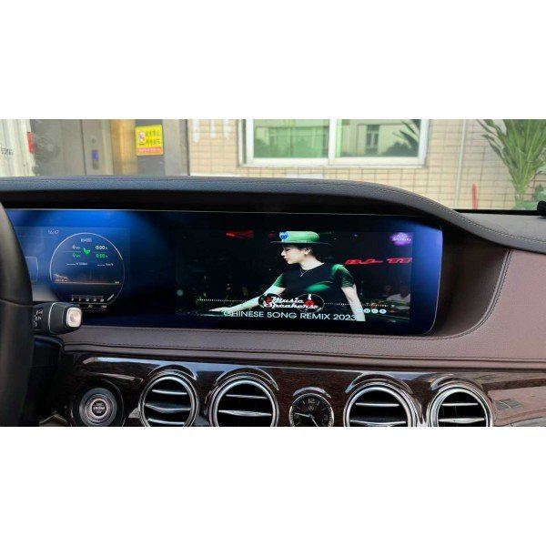 Pantalla táctil doble de 12.3 pulgadas Mercedes Benz Clase S W222 (2014-2019) Android 13 TR4418
