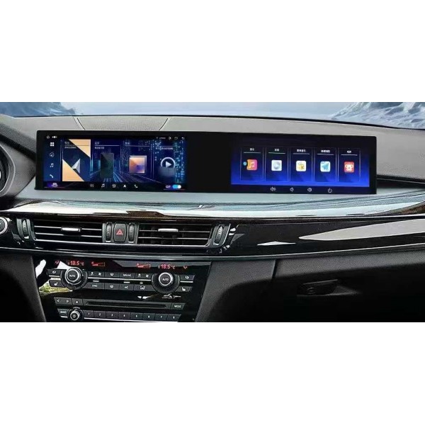 Pantalla táctil doble de 12.3 pulgadas BMW X5 F15, X6 F16 (2014-2017) Android 13 TR4419