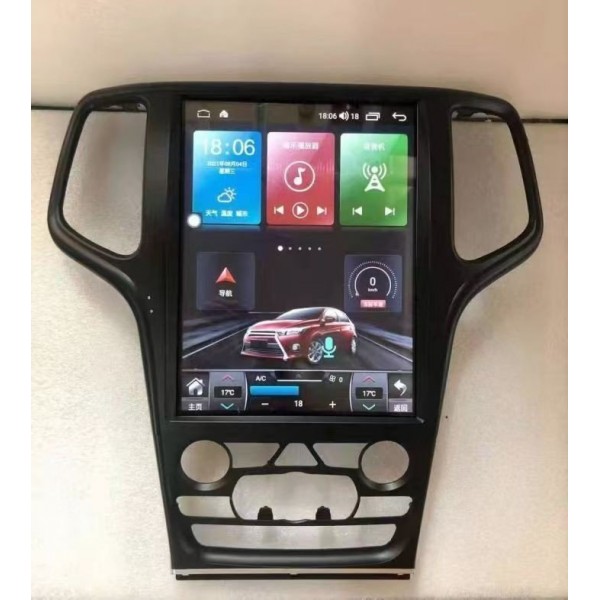 Radio GPS head unit Tesla style Jeep Grand Cherokee ANDROID 13 TR4420