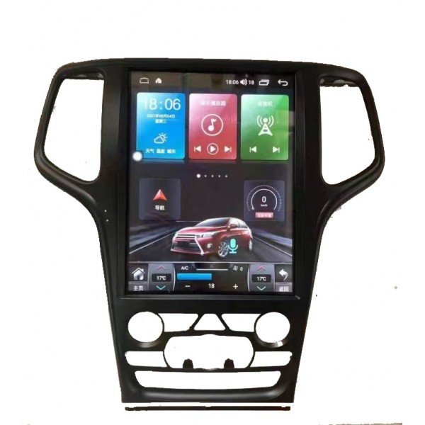Radio GPS head unit Tesla style Jeep Grand Cherokee ANDROID 13 TR4420