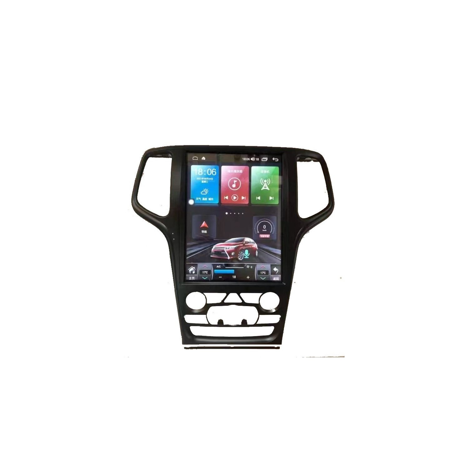 Radio navegador GPS tipo TESLA Jeep Grand Cherokee ANDROID 13 TR4420