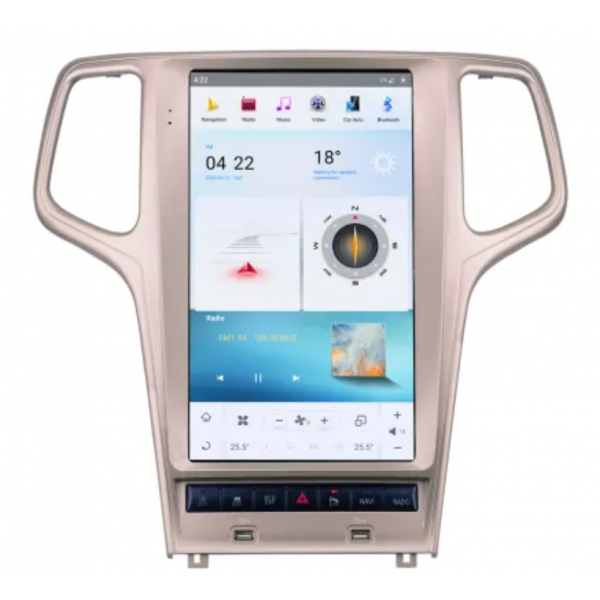 Radio navegador GPS tipo TESLA Jeep Grand Cherokee ANDROID 11 TR3135