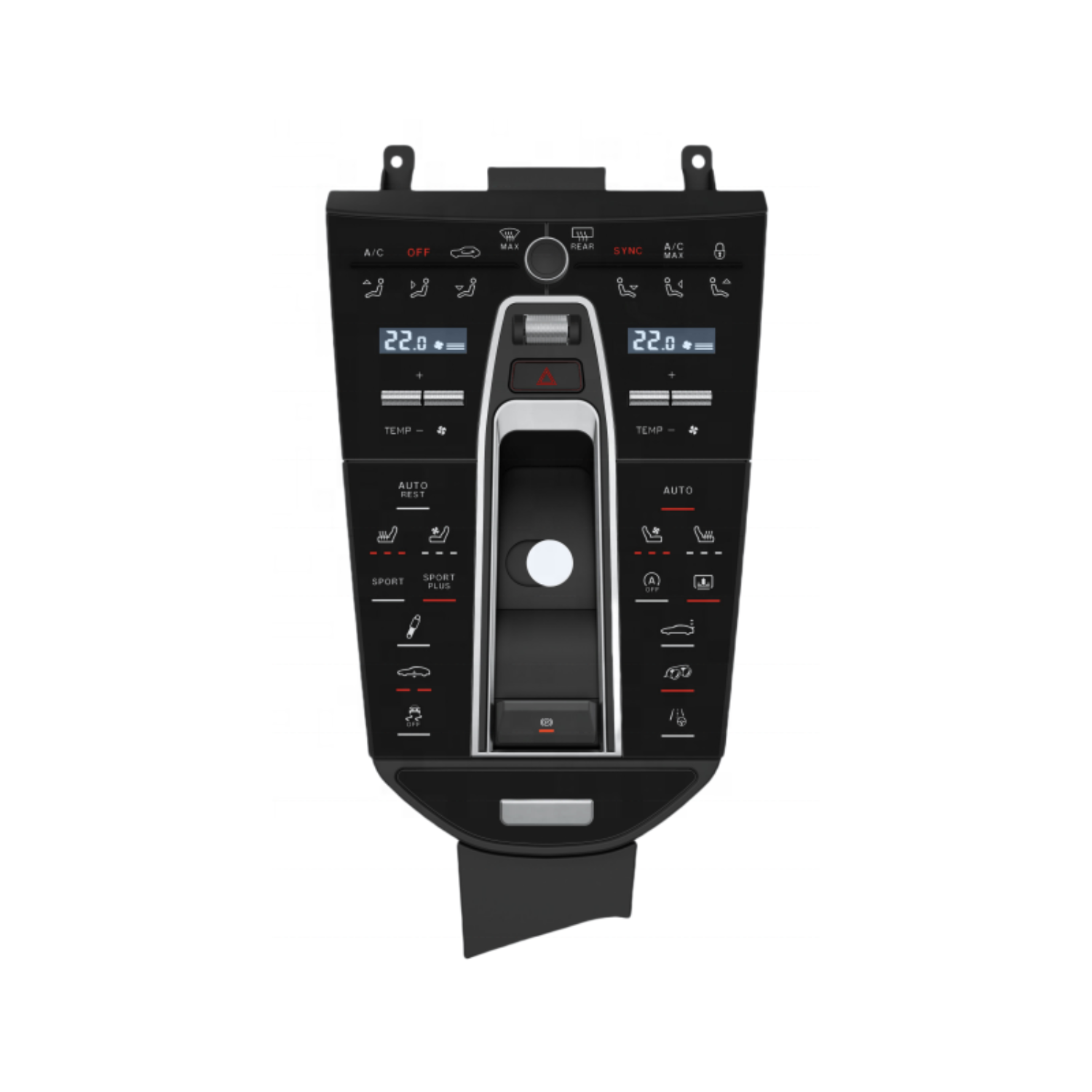 Center Console Gear Shift Panel with Touch Buttons for Porsche Panamera 970 (2010–2016) TR4421