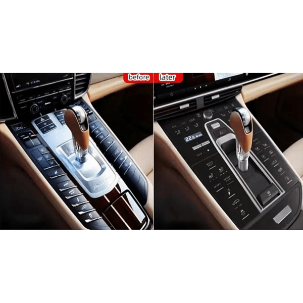 Consola Central panel cambio marchas con Botones Táctiles para Porsche Panamera 970 (2010–2016) TR4421