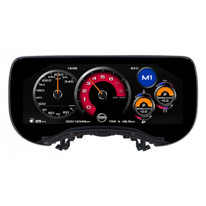 Cuadro de mandos digital Nissan 350Z / 370Z 2007 - 2023 12,5″ Linux con Miracast TR4441